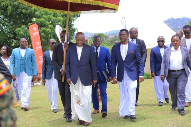 Kabaka of Buganda Ronald Muwenda Mutebi II at the Lubiri Palace in Mengo