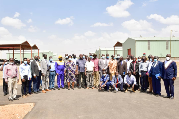 State House Comptroller Jane Barekye with leaders on Karamoja Sub region at Napak Presidential Industrial Hub